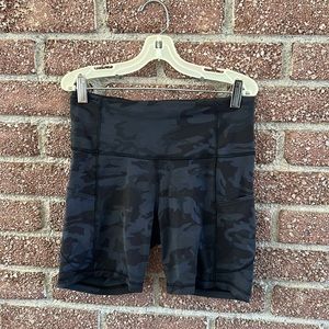 Lululemon Camo Biker Shorts